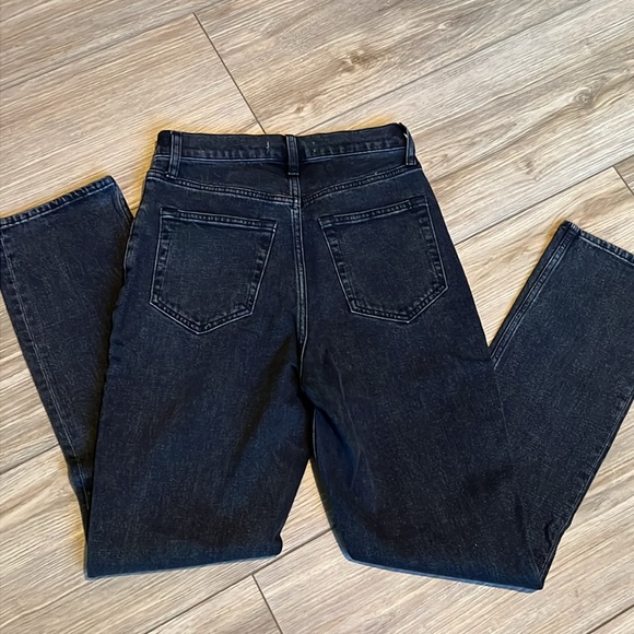 👖 ABERCROMBIE & FITCH Black Straight Jeans Sz 0 / 25 - Picture 7 of 7